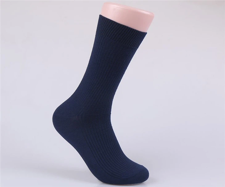 Mens Flat Ribbed Dress Socks