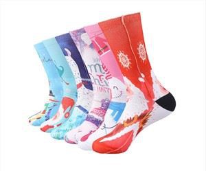 Christmas Tube Printed Socks